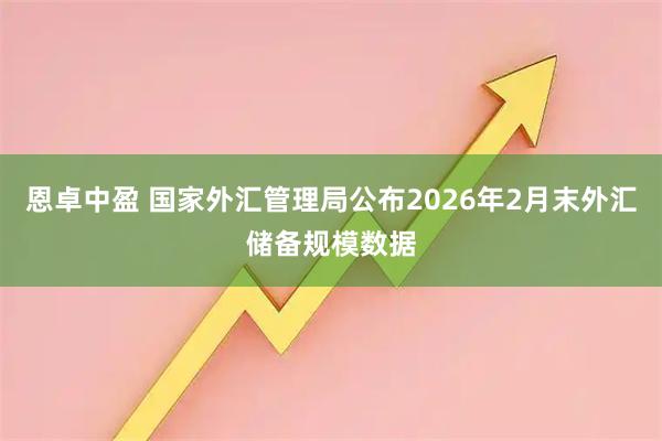 恩卓中盈 国家外汇管理局公布2026年2月末外汇储备规模数据